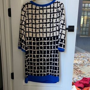 Eliza J Blue and Cream Garment